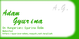 adam gyurina business card