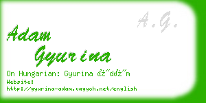 adam gyurina business card